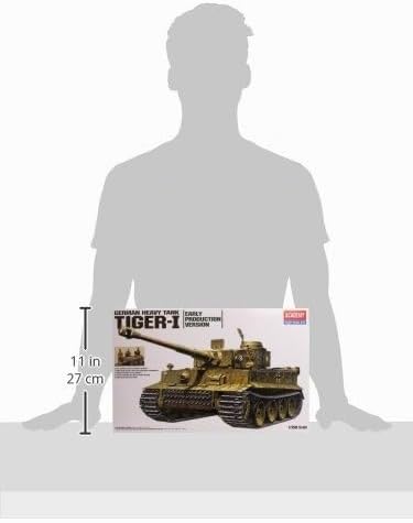 ACADEMY AC13264-1/35 Tiger-I mit 4 Figuren, Panzer