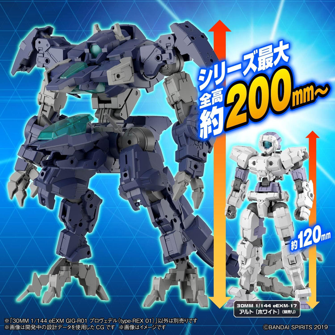 Bandai Spirits (30 mm – 1/144 eEXM GIG-R01 Provedel (Typ -Rex 01) – Modellbausatz