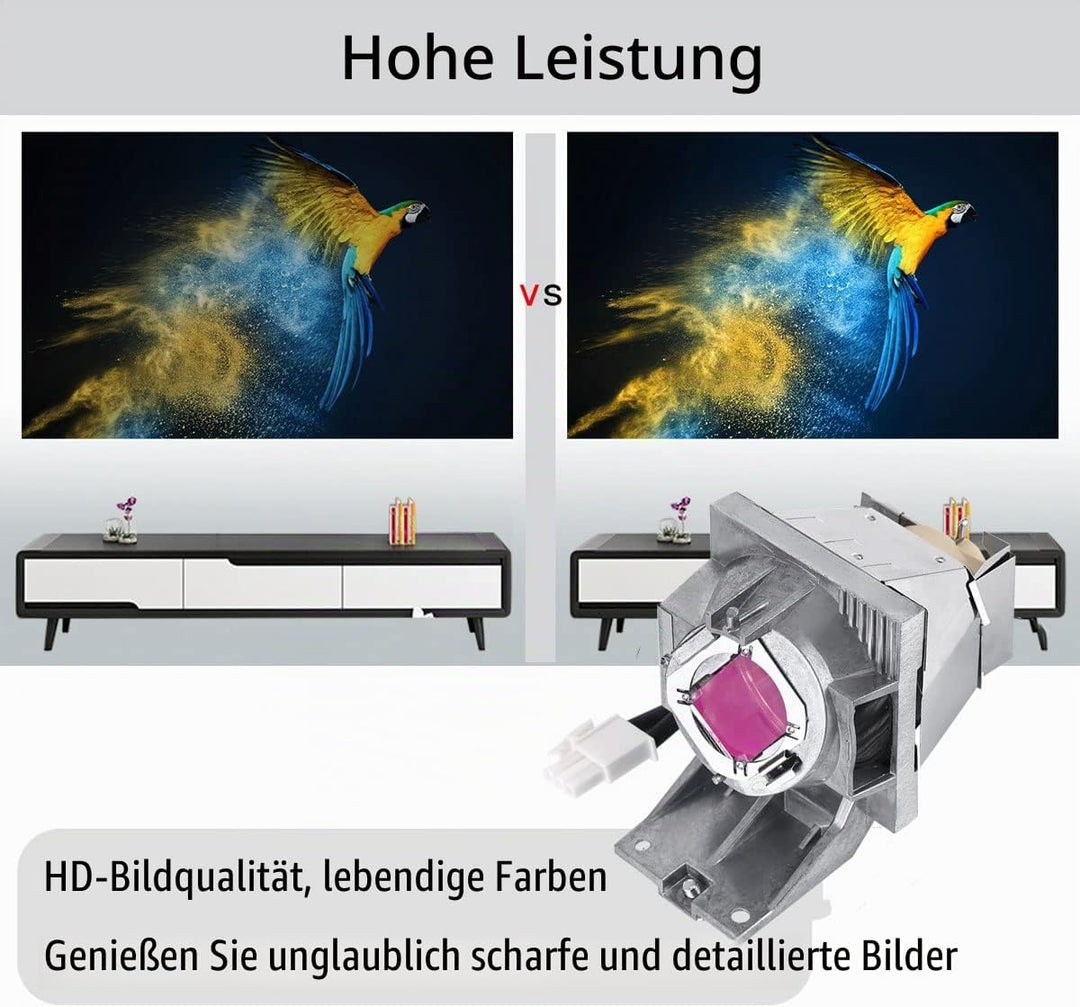 Aimdio 5J.JHN05.001 Beamer Ersatzlampe für BenQ W1700 HT2550 TK800 W1720 MH550 MU607 MU641 Projektor