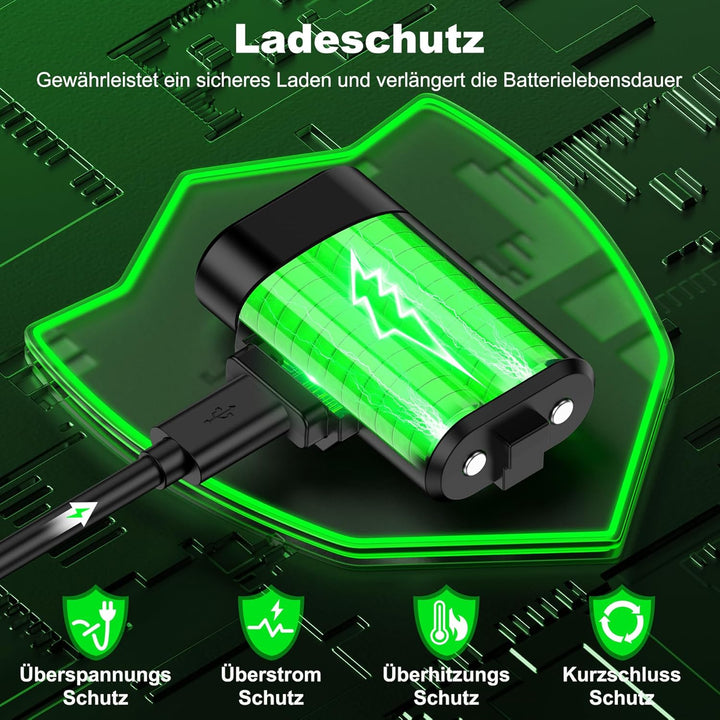 Akku für Xbox Controller, 2 x 3600mWh Wiederaufladbare Akku für Xbox Series X Controller, Akku mit 4