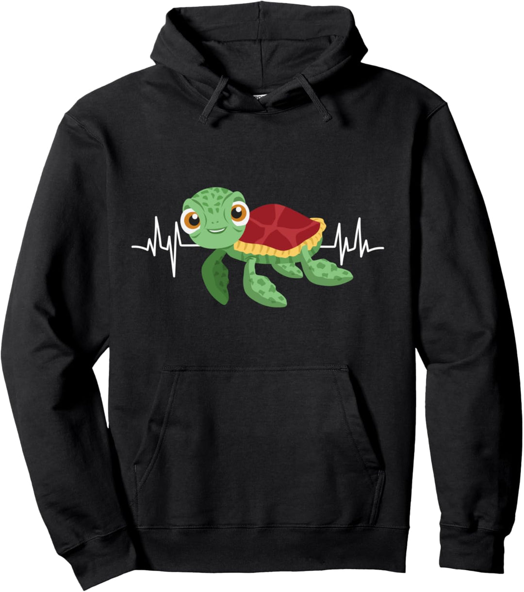 Schildkröten Herzschlag Geschenk Schildkröten Pullover Hoodie