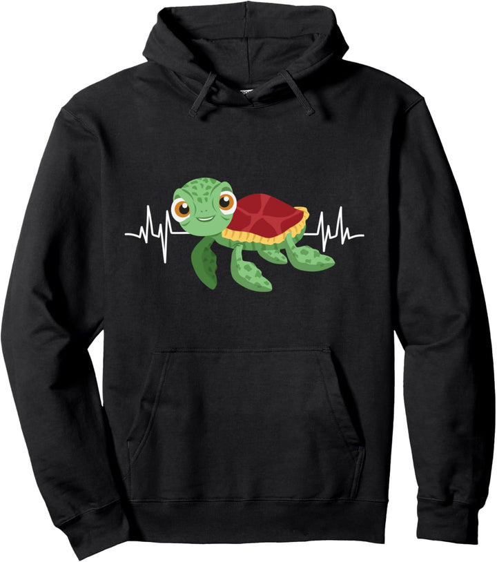 Schildkröten Herzschlag Geschenk Schildkröten Pullover Hoodie