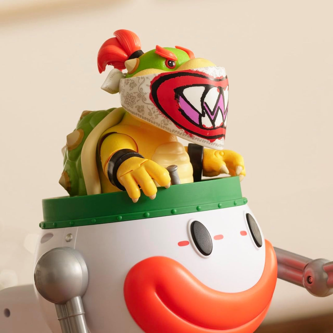 Der Super Mario Galaxy Movie – 13 cm grosse Bowser Jr.-Figur mit Clownauto, Pinsel und Wasser-Enthül