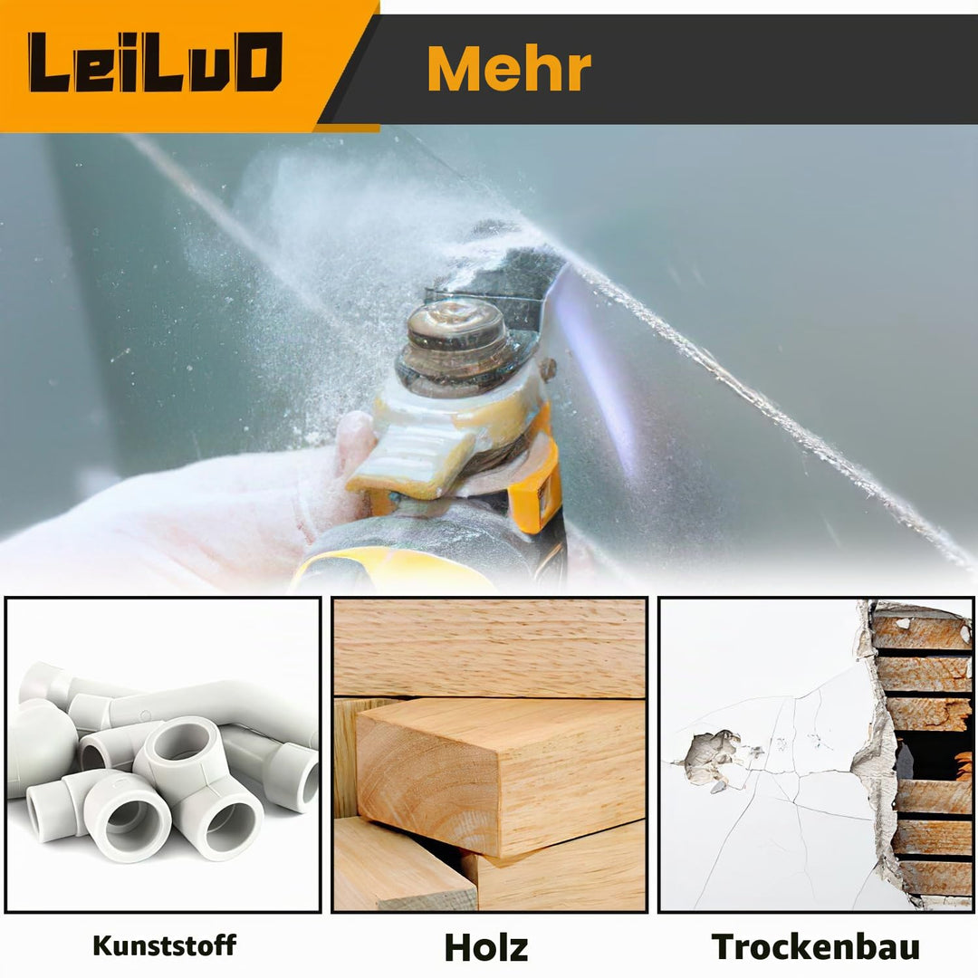LEILUO 50Stk Multitool Sägeblätter Japanische Zähne Schnelles Schneiden CRV Material Universelles Zu