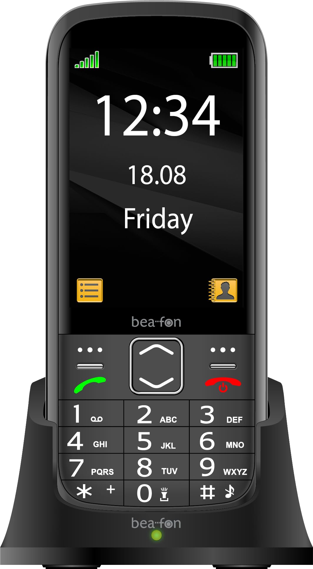 Beafon, SL270, Silverline, Tastentelefon, Seniorentelefon mit SOS Notruftaste, 3,5" Zoll (8,89cm) Di