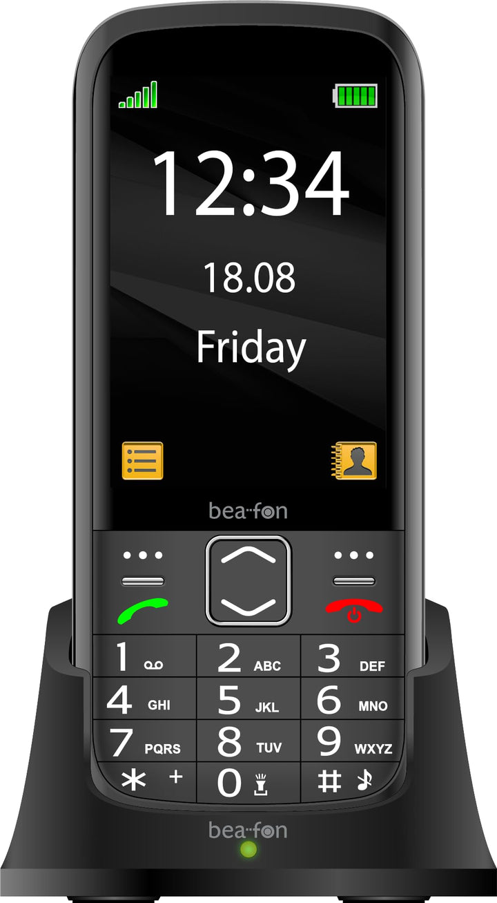 Beafon, SL270, Silverline, Tastentelefon, Seniorentelefon mit SOS Notruftaste, 3,5" Zoll (8,89cm) Di