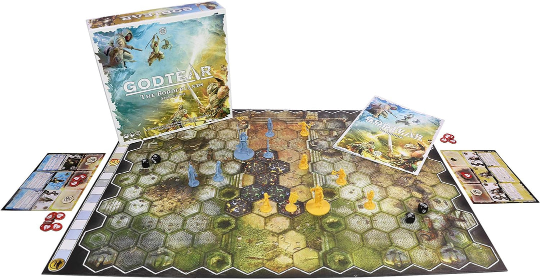 Steamforged Games SFGT-012 Godtear: The Borderlands Starter-Set Zubehör, Mehrfarbig Die Grenzgebiete