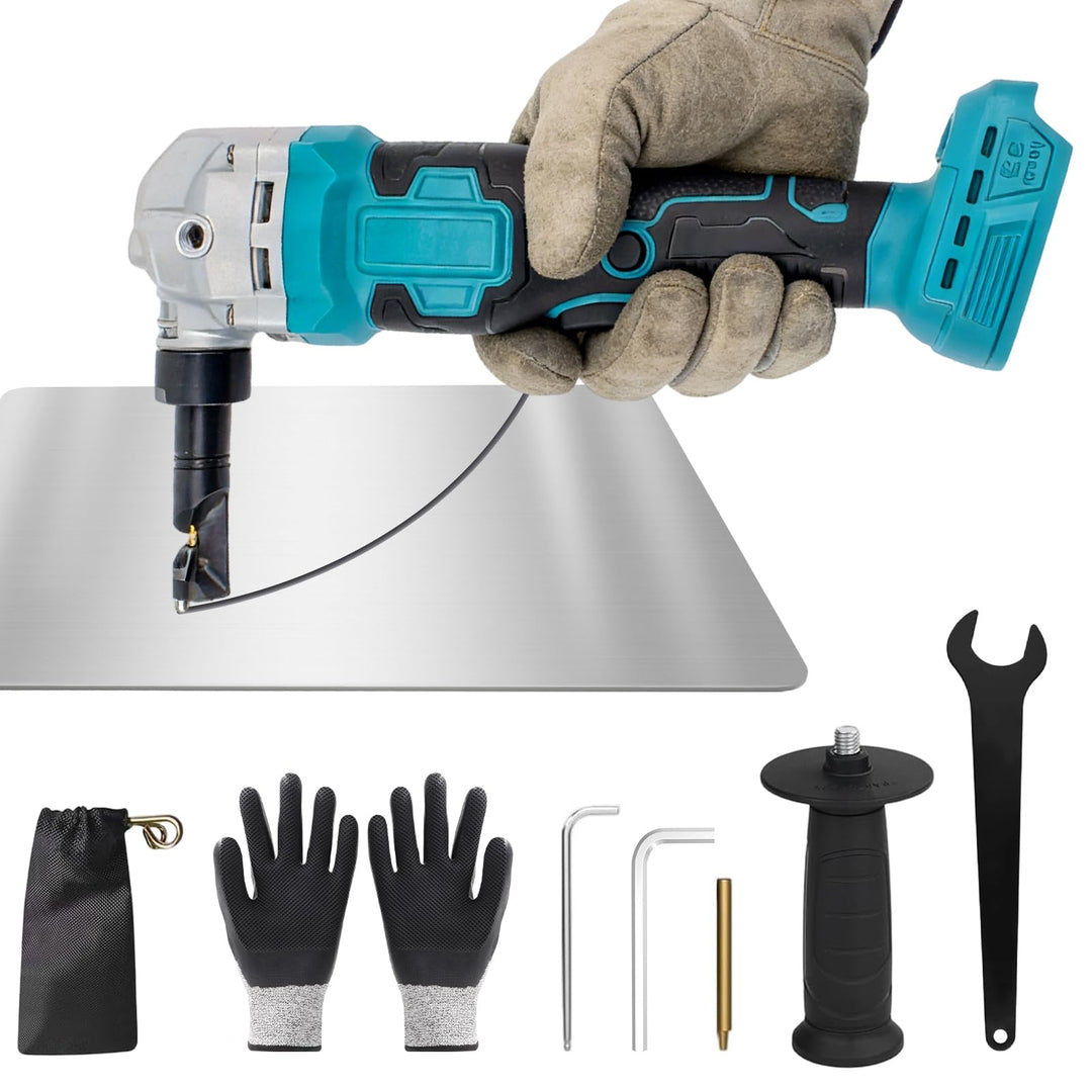 Knabber Blechknabber Kompatibel mit Makita 18V Akku, 450W Kabellose Blechnibbler 1900SPM Bürstenlose