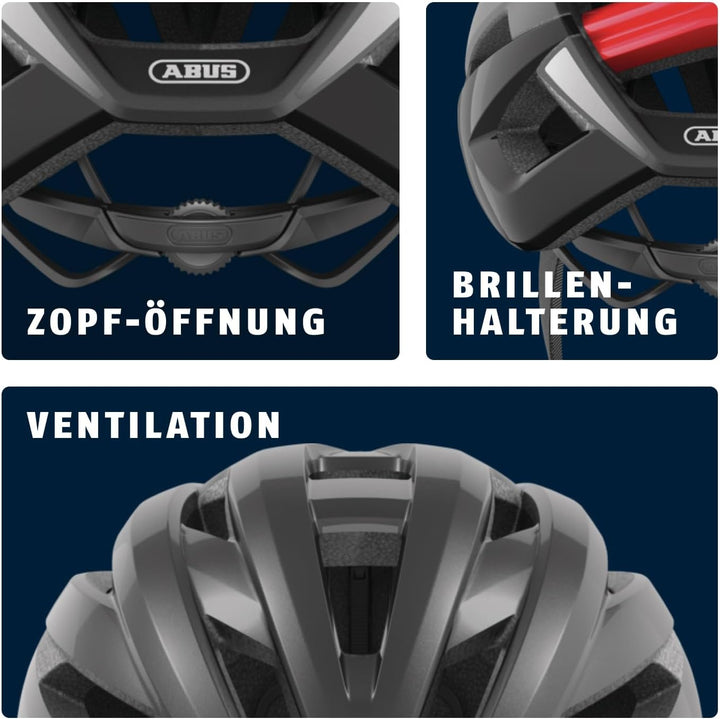 ABUS Rennradhelm StormChaser - Leichter und komfortabler Fahrradhelm für professionellen Radsport fü