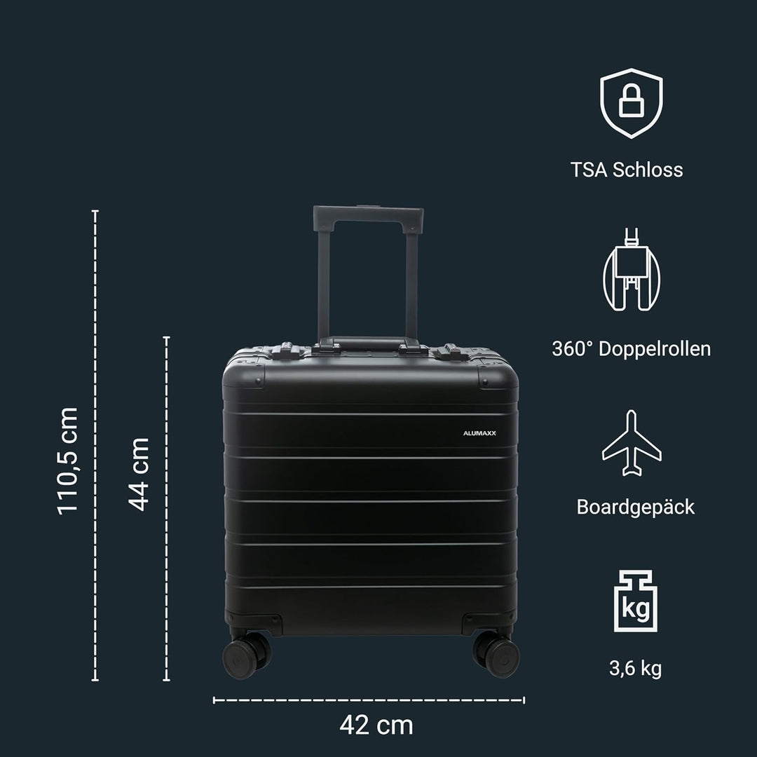 ALUMAXX 45193 Businesstrolley Gravity, Reisekoffer mit Overnight Fach und herausnehmbarer Fächermapp
