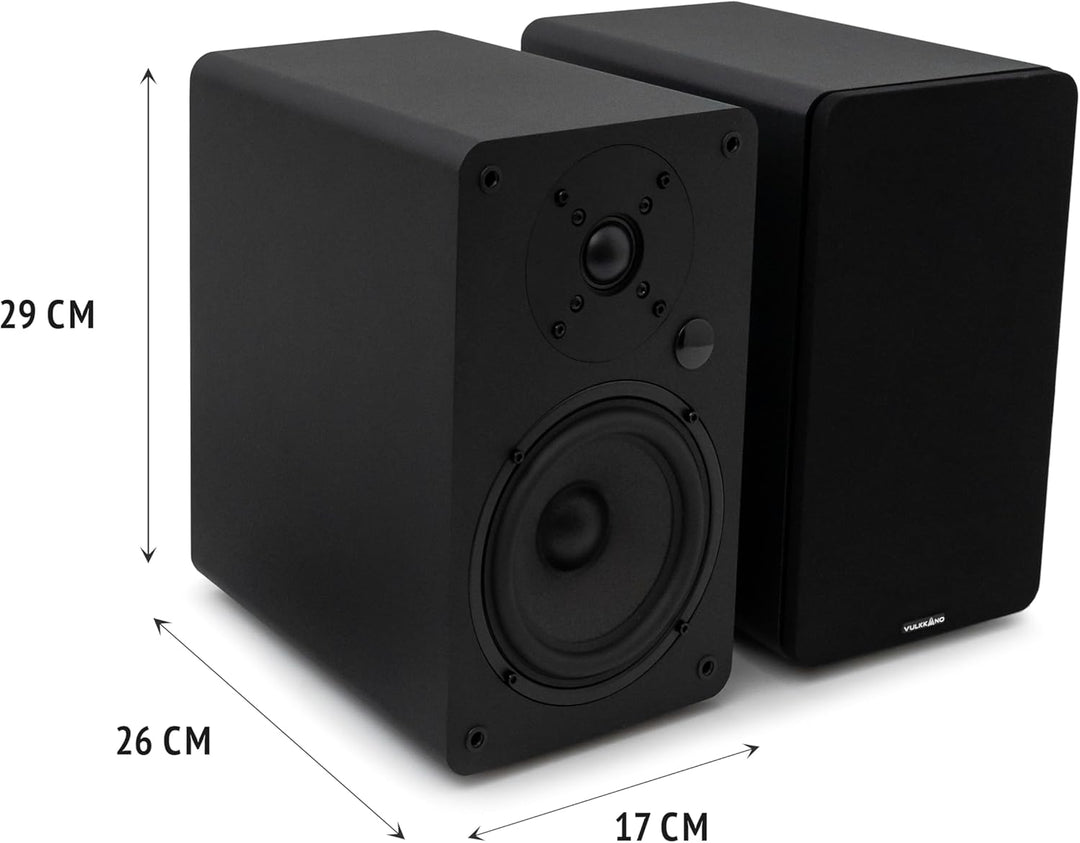 VULKKANO A5 ARC Aktivlautsprecher mit 5.25" Woofer, Bluetooth 5.0, HDMI ARC, Optische, RCA, USB, mit