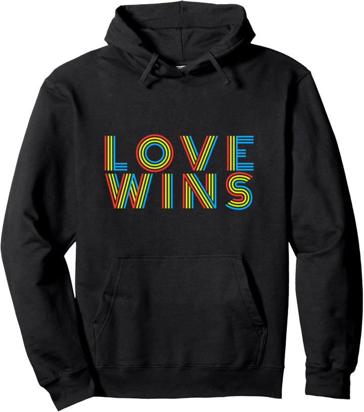 Liebe gewinnt Niedlich Homosexuell Stolz LGBT Flagge Subtile Pullover Hoodie