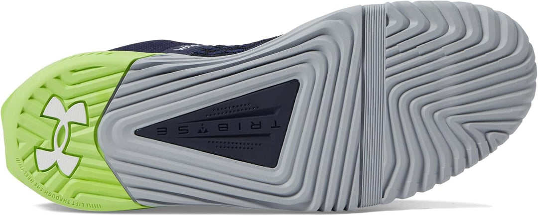 Under Armour Herren Reign 6Sneaker 45 EU Midnight Navy Morph Green White, 45 EU Midnight Navy Morph