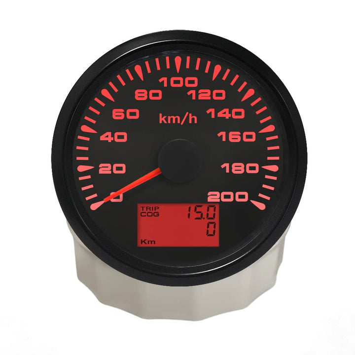 ELING Universal GPS Tachometer Geschwindigkeitsmesser 0-200 KM/H Kilometerzähler Für Autorennen Moto