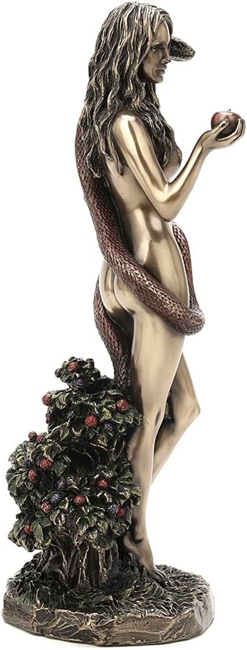 Veronese Design 24,5 cm hohe Eve im Garten Eden, kaltgegossenes bronziertes Kunstharz, künstlerische