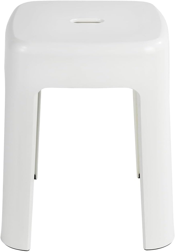 WENKO Hocker Mod. Alaska, Badhocker aus stabilem Kunststoff, belastbar bis 250 kg, Duschhocker, hoch