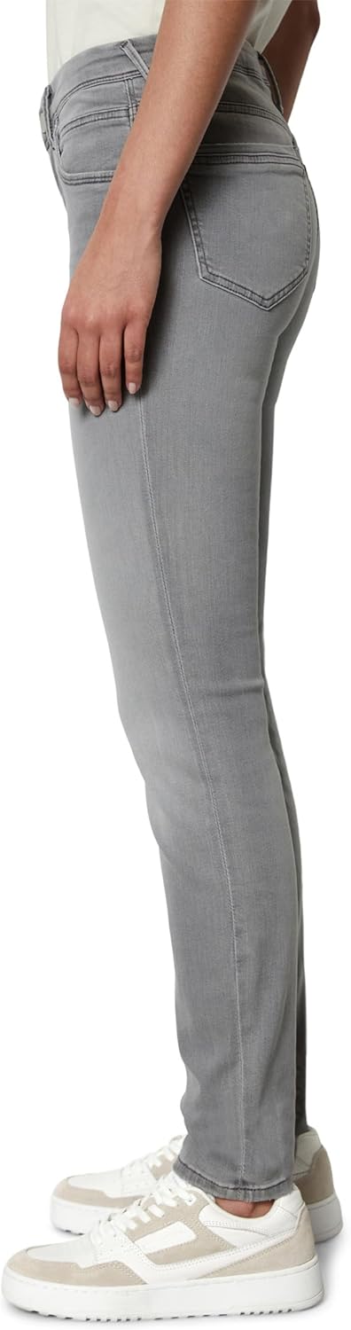 Marc O'Polo Denim Damen Jeanshose mit Stretch-Anteil Slim Fit 25W / 30L Light Grey_multi_05, 25W / 3