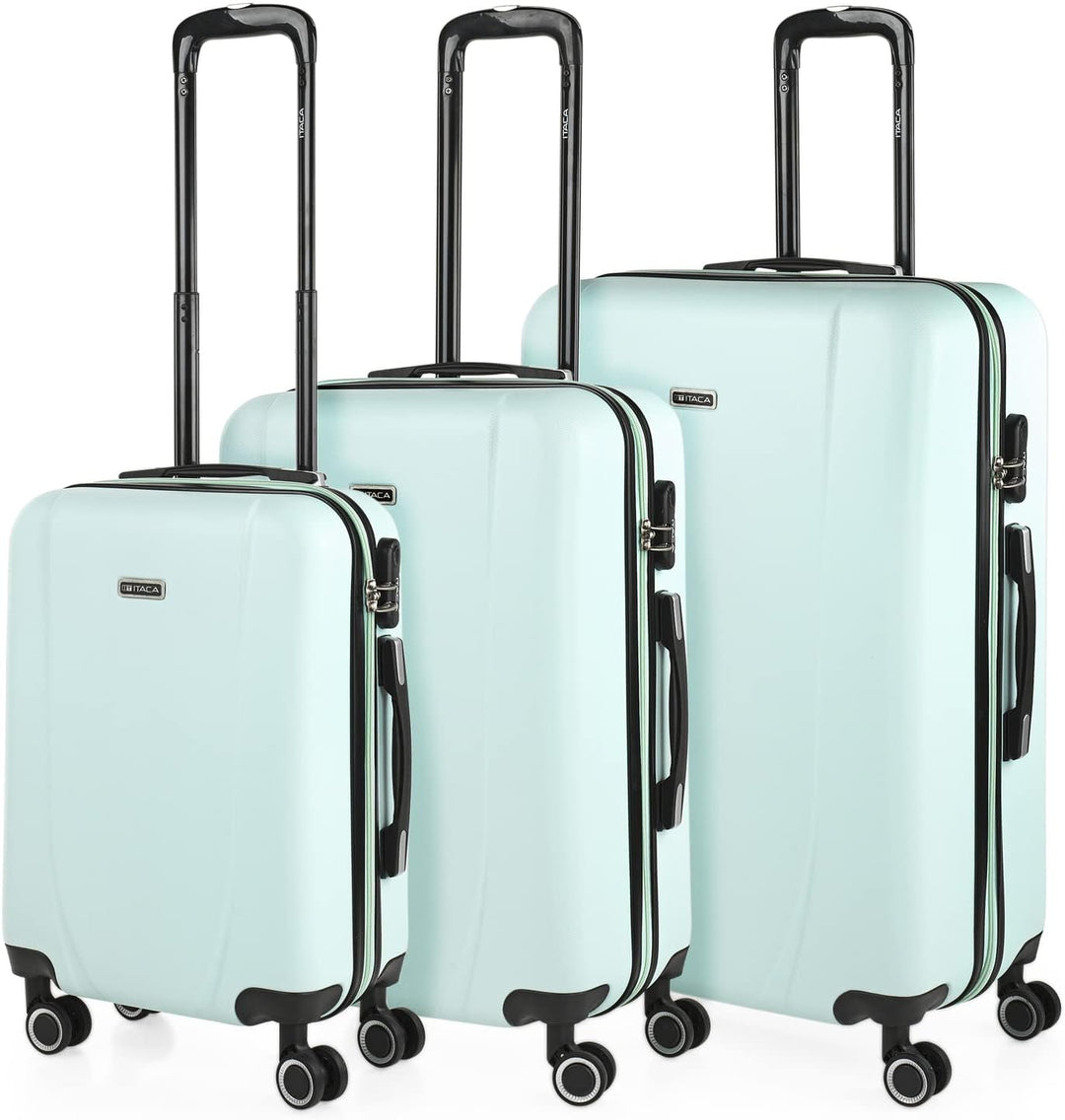 ITACA Tiber Basic, 3er Hartschalen Kofferset Minzgrün, Minzgrün
