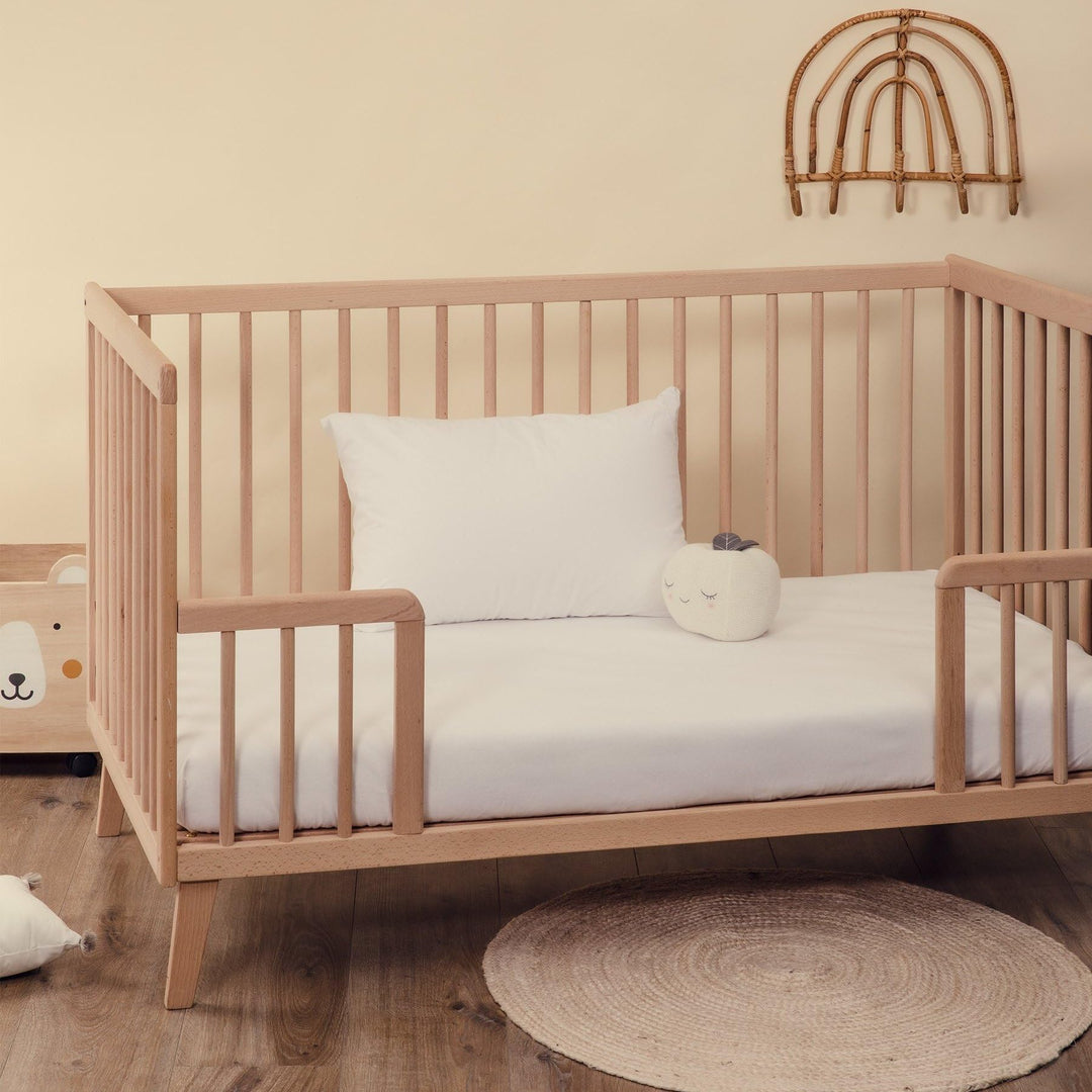 Kadolis - Matratzenschutz für Babys 70x140 cm - Stoff 100% Flanell aus Bio-Baumwolle - Weich und kom