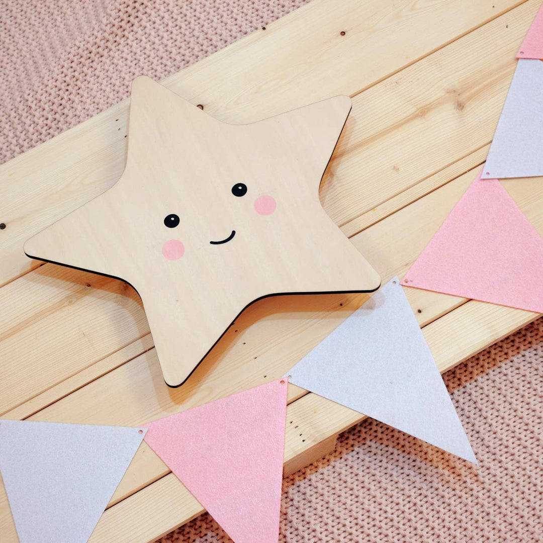 reer lumilu Silhouette Light Star, süsses Sternen-Wandlicht, tolles Taufgeschenk, Geburtstags-Gesche