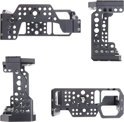 Hersmay Aluminum Camera Cage with Top Handle for Sony A7III/ A7RIII/ A9/ A7II Mirrorless Camera für