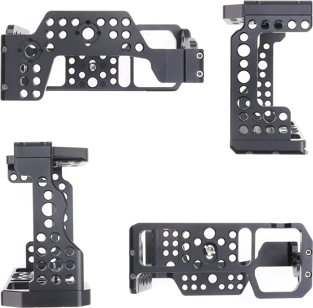 Hersmay Aluminum Camera Cage with Top Handle for Sony A7III/ A7RIII/ A9/ A7II Mirrorless Camera für