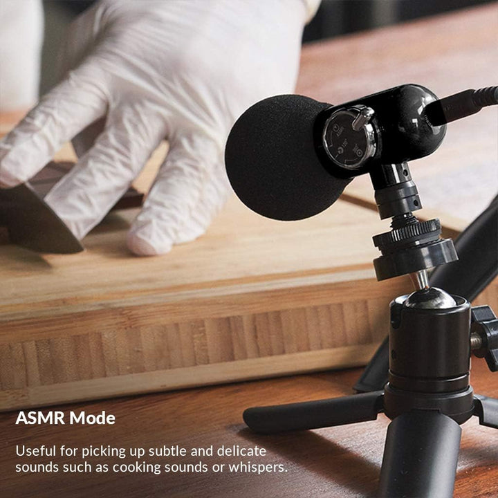 Q-Mic (Smartphone, DSLR-Videoaufnahme-Set für YouTube, TikTok, Vlogging, Filmemacher/ASMR Direct Omn