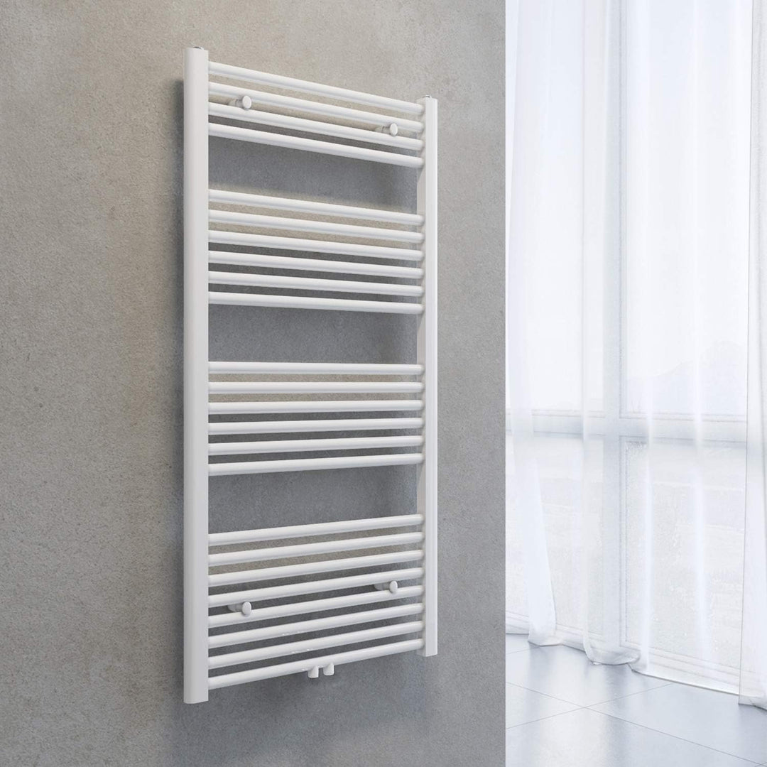 SONNI Handtuchheizkörper Handtuchtrockner 60 x 120cm Heizkörper Bad Mittelanschluss Handtuchwärmer B