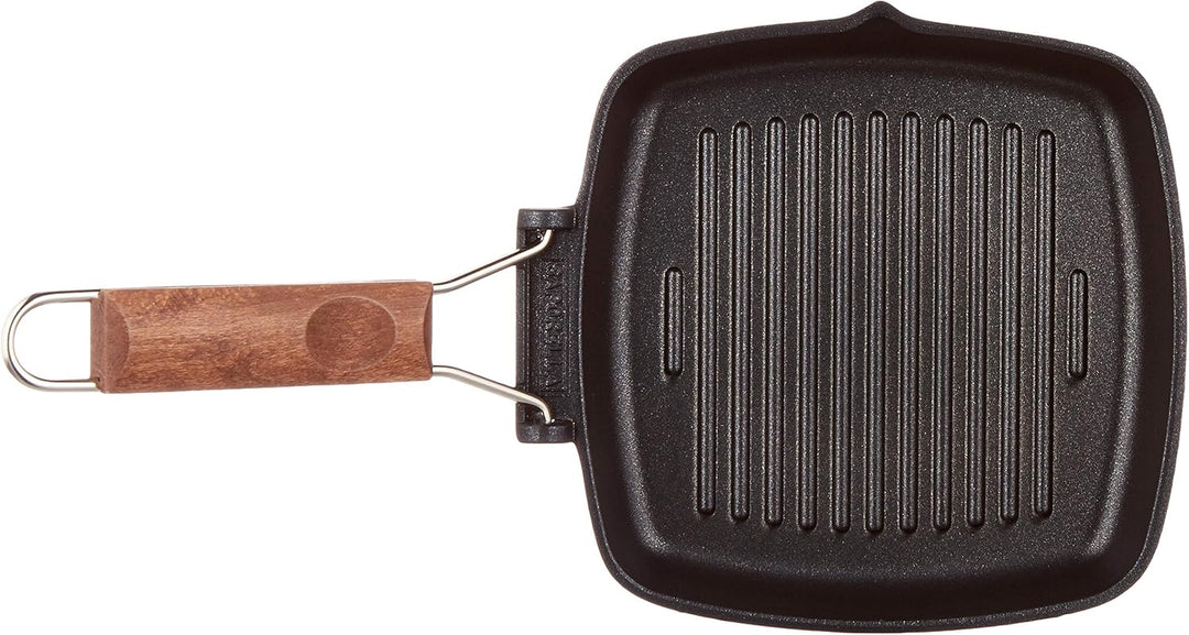 Risoli saporella Grillpfanne antihaft, Aluminium, schwarz, 20 x 20 x 2,5 cm