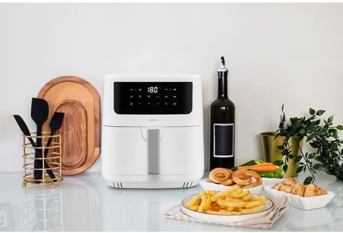 MEDION P10 XL Heissluftfritteuse (6,8 Liter XXL Frittierkorb, 2.150 Watt, zwei Heizelemente aus Edel