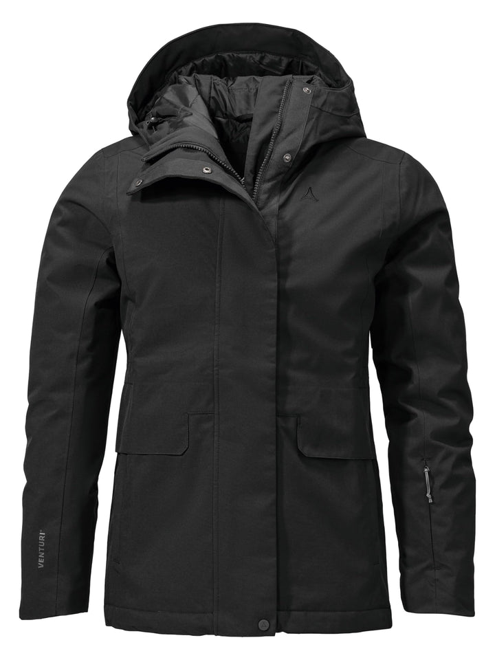 Schöffel Damen Ins. Jacket Antwerpen L, wasserdichte und atmungsaktive Winterjacke, urbane Outdoorja