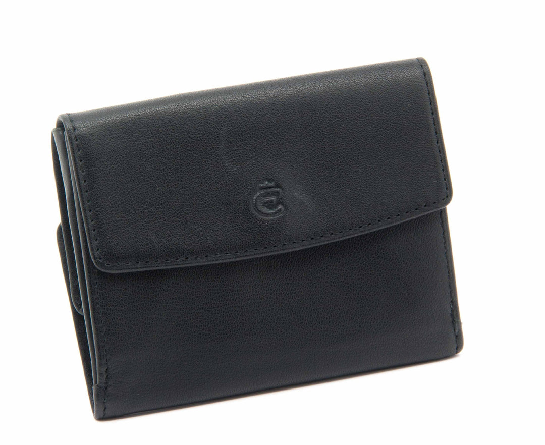Esquire Münzbörse Logo Taschenbörse Klein Schwarz 001810 10 cm Schwarz, 10 cm Schwarz