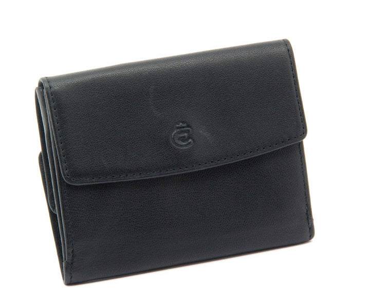 Esquire Münzbörse Logo Taschenbörse Klein Schwarz 001810 10 cm Schwarz, 10 cm Schwarz