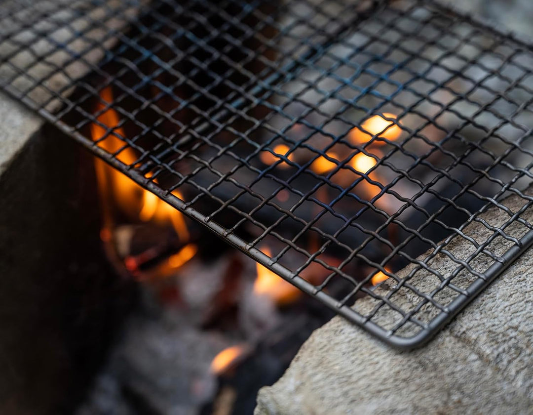 iBasingo Titan Grillrost Outdoor Grillrost Holzkohle BBQ Net Grill Platte Ultraleichtes Backen Kühl