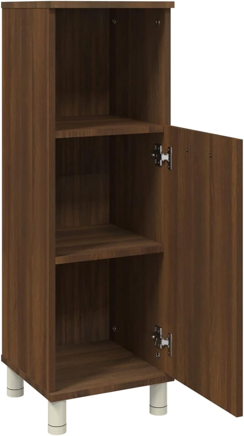 Tidyard Badezimmerschrank Badschrank Aufbewahrungsschrank Mit 3 Fächern und 1 Tür Unterstellschrank