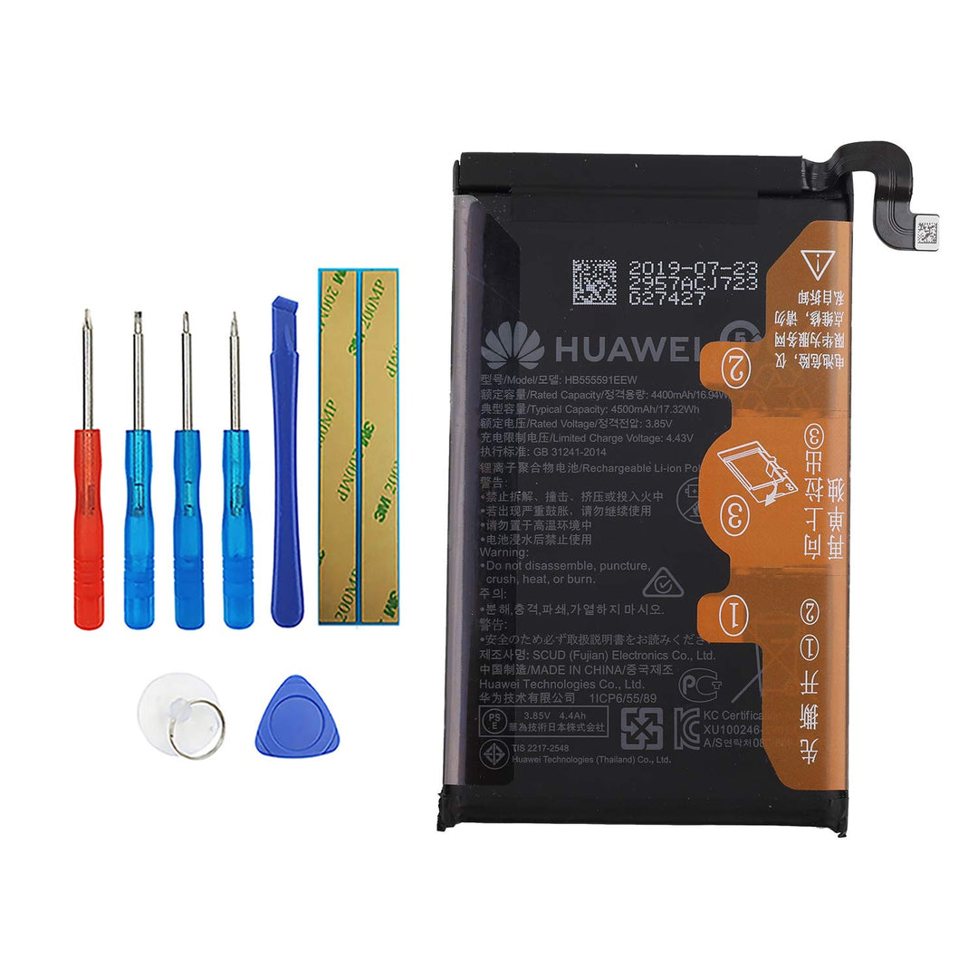 Vvsialeek HB555591EEW Ersatz Akku Kompatibel Für Huawei Mate 30 Pro with Free Toolkit, HB555591EEW
