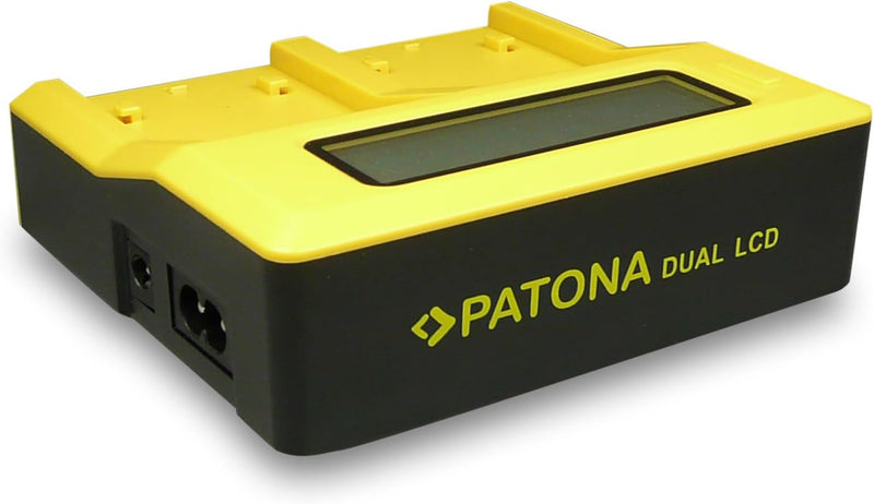 PATONA Dual LCD Ladegerät für BP-A30, BP-A60, BP-A65 Akkus Kompatibel mit Canon EOS C200 C300 Mark I