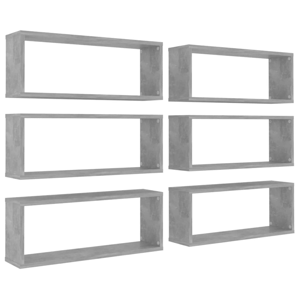 vidaXL 6X Würfelregal Wandregal Hängeregal Cube Lounge CD Regal Dekoregal Bücherregal Schweberegal W