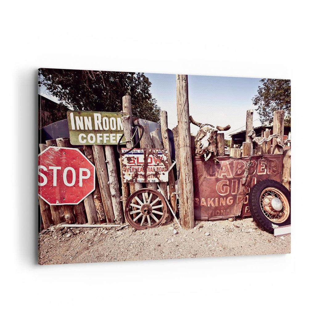 Bilder auf Leinwand 100x70cm Leinwandbild mit Rahmen Zeichen Sand Sommer Gross Wanddeko Bild Schlafz
