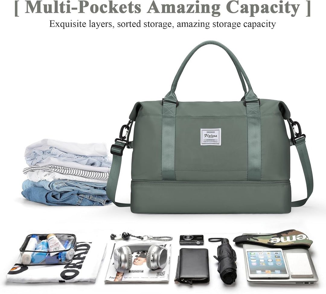 Reisetasche Damen 45x36x20 Easyjet Handgepäck Tasche Sporttasche Weekender Bag Schwimmtasche Wasserd