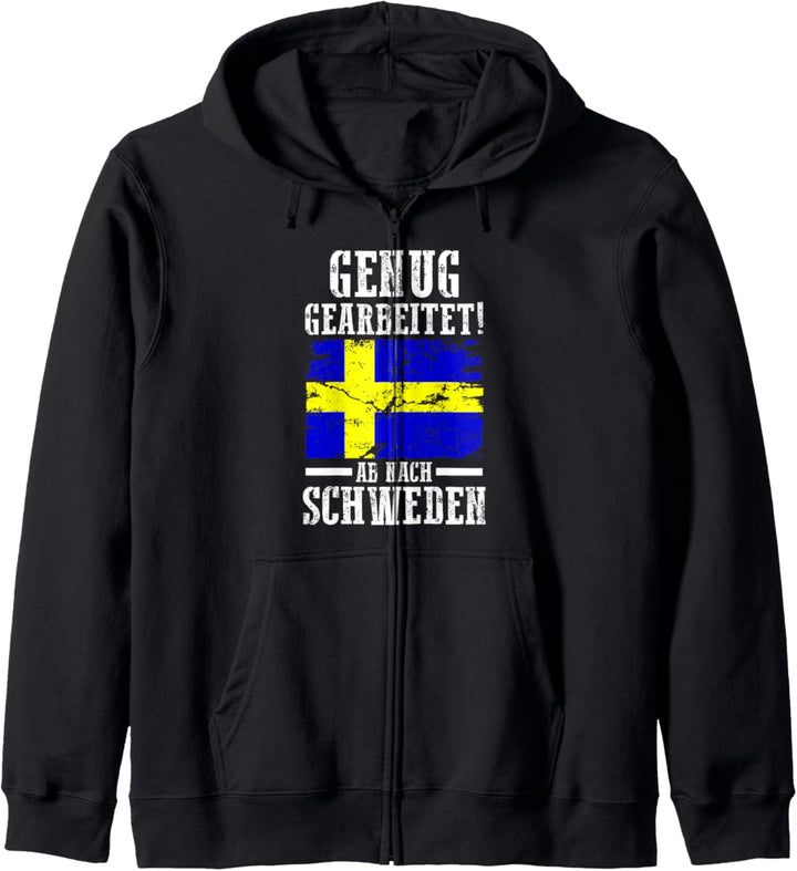 Skandinavien Urlaub Schwede Schweden Kapuzenjacke