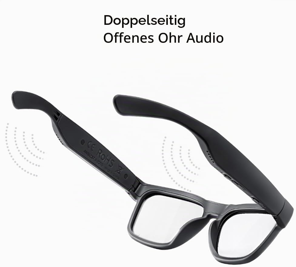 OhO sunshine Safety Glasses,Over Ear Bluetooth Glasses 5.0 with Built-in Microphone to Listening Mus