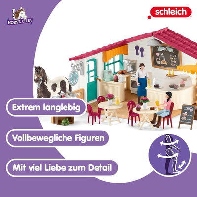 schleich 42592 Reiter-Café, für Kinder ab 5-12 Jahren, HORSE CLUB - Spielset