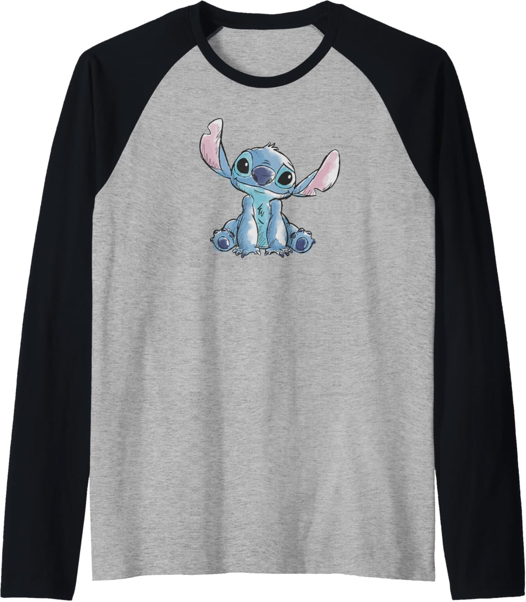 Disney Lilo & Stitch Watercolor Of Stitch Raglan