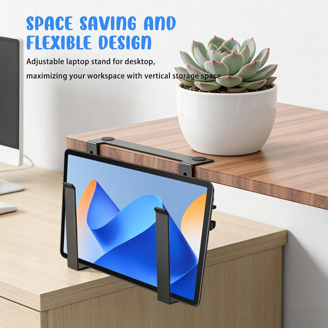 Verstellbare Schreibtischseitenlaptop-Halterung, Laptop Halterung, Metall Aufhängbarer Laptop Organi