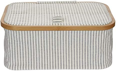 Prym Foldable Sewing Basket, Grey, 38 x 26 x 16 cm