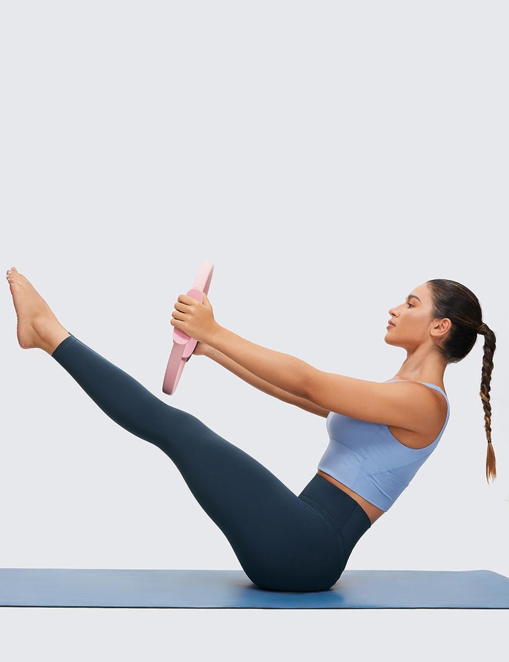 CRZ YOGA Damen Naked Feeling Sport Leggings High Wasit Sporthose Yogahose Blickdicht Lange Yoga Legg