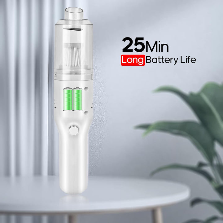 suloea Handstaubsauger Auto Handstaubsauger Kabellos,Akku Auto Staubsauger Stark USB-C Aufladbar,Tra