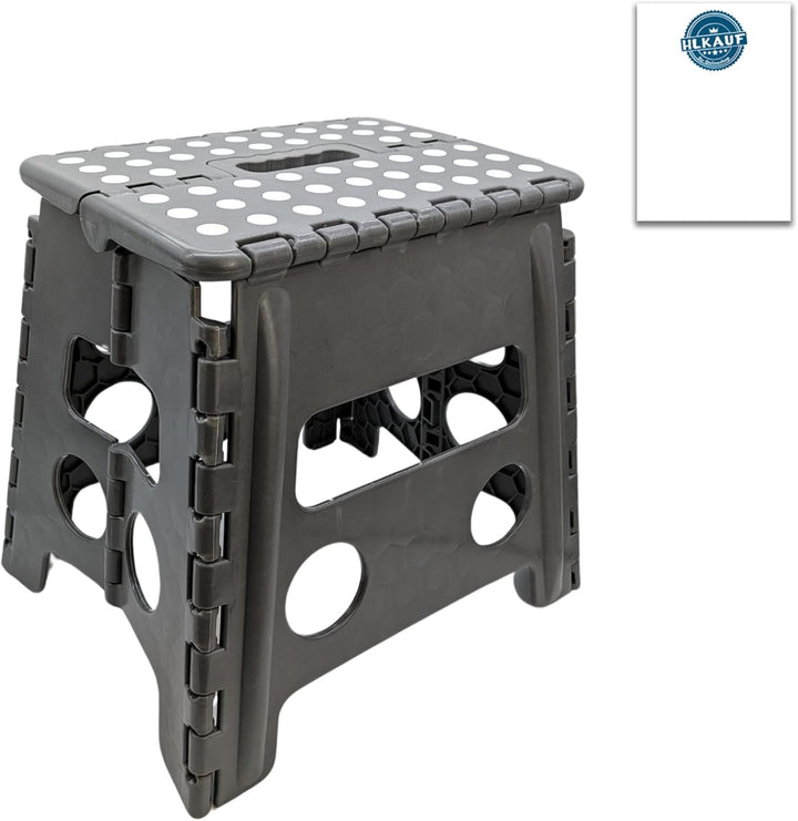 Hocker Tritthocker faltbar für Erwachsene und Kinder bis 150 kg Klapphocker aus Kunststoff rutschfes