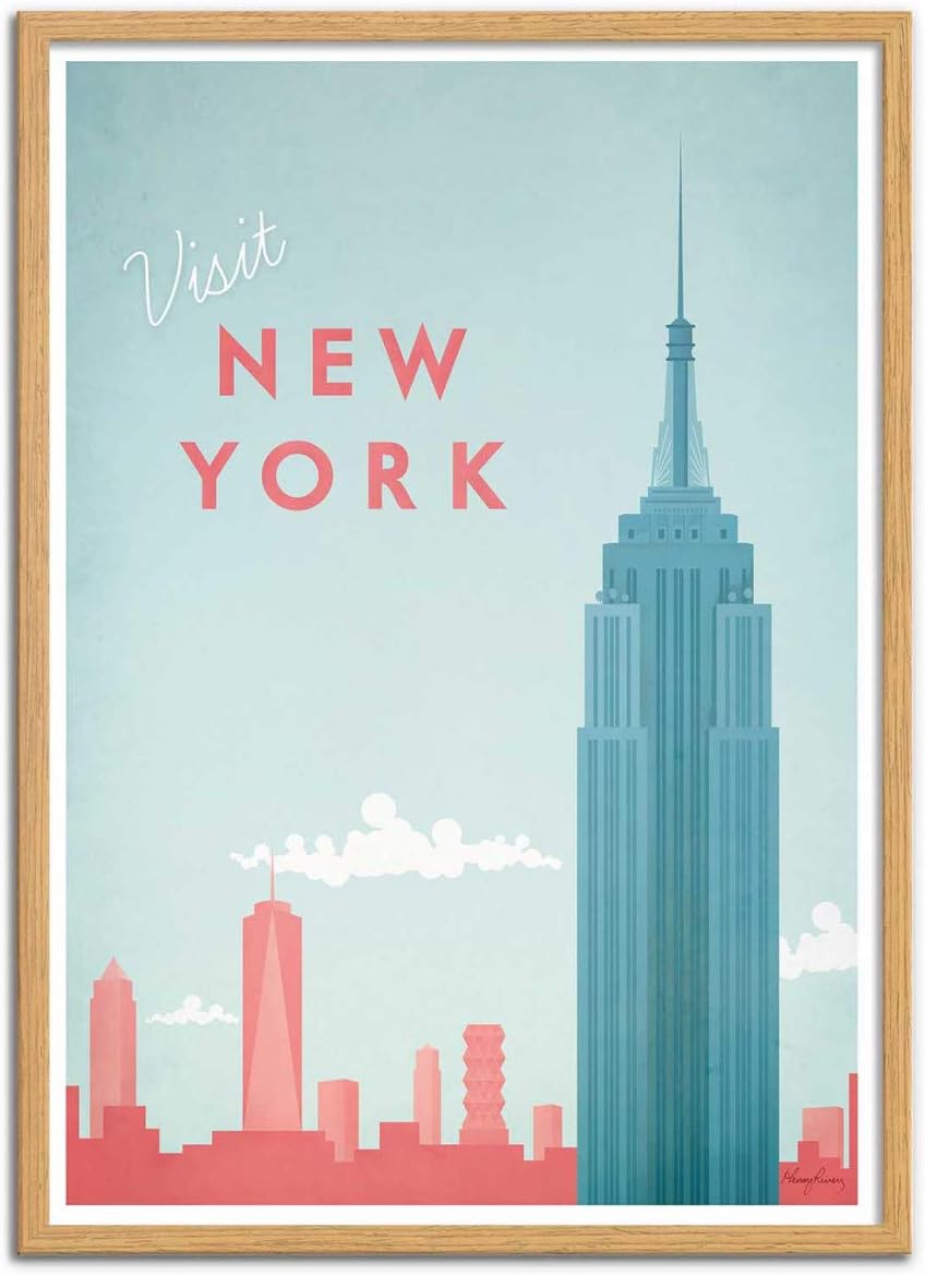 Wall Editions Art-Poster - Visit New York - Henry Rivers